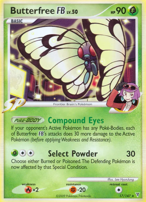 Butterfree FB card from Supreme Victors, number 17/147
