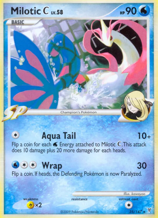 Milotic C card from Supreme Victors, number 35/147