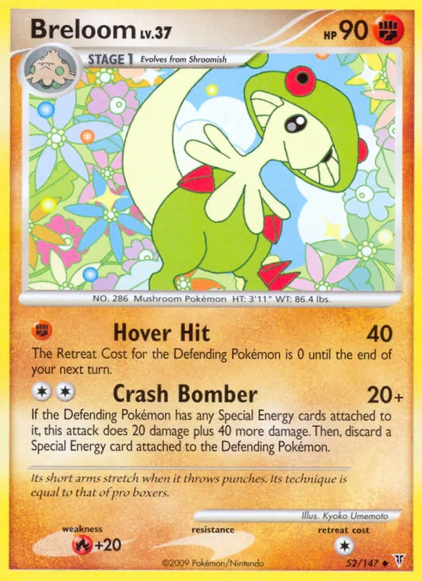 Breloom card from Supreme Victors, number 52/147