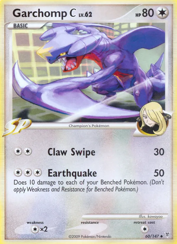 Garchomp C card from Supreme Victors, number 60/147
