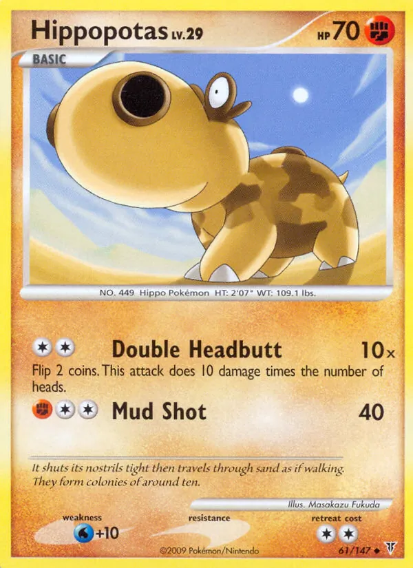 Hippopotas card from Supreme Victors, number 61/147