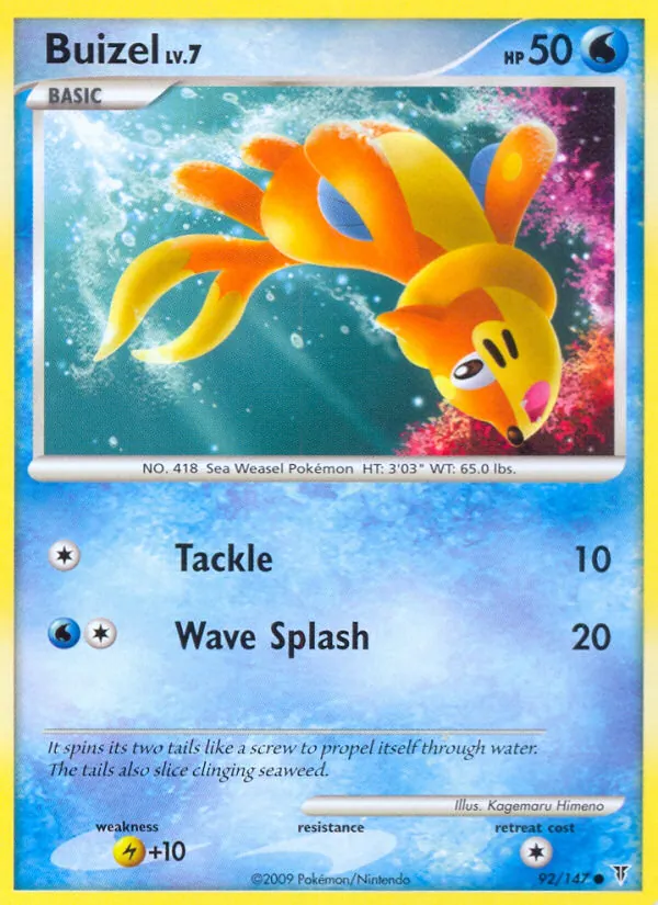 Buizel card from Supreme Victors, number 92/147