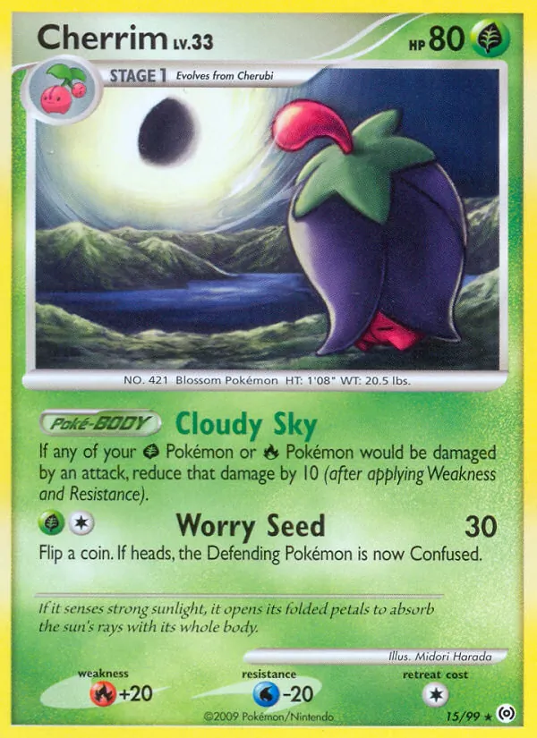 Cherrim card from Arceus, number 15/99