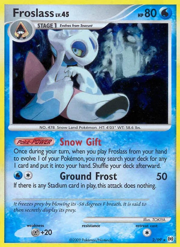 Froslass card from Arceus, number 2/99