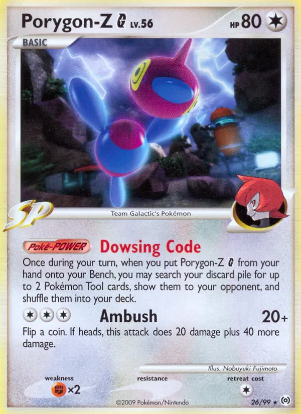 Porygon-Z G card from Arceus, number 26/99