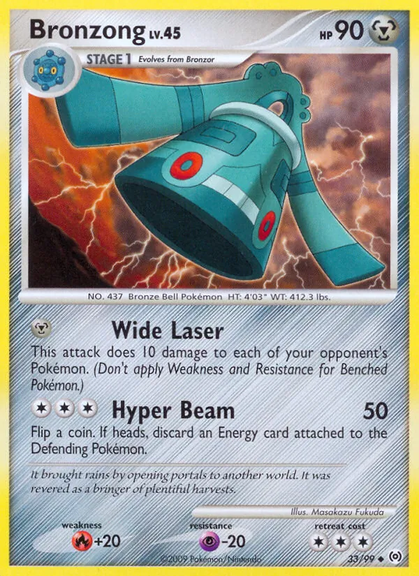 Bronzong card from Arceus, number 33/99