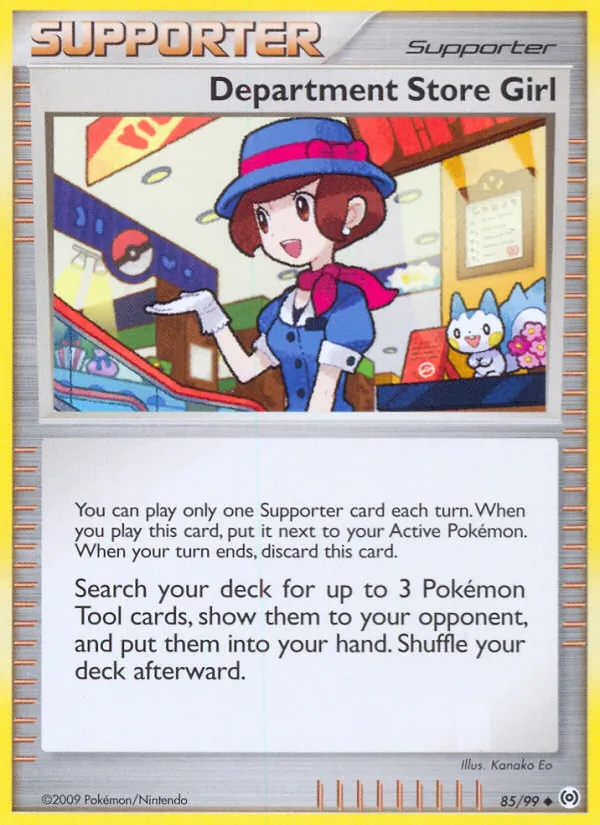 Department Store Girl card from Arceus, number 85/99