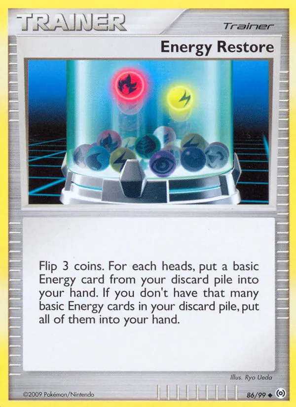 Energy Restore card from Arceus, number 86/99