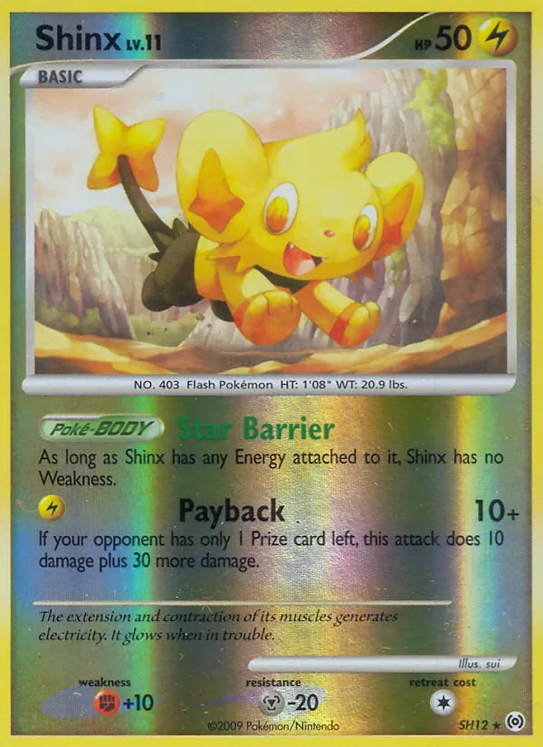 Shinx card from Arceus, number SH12/99