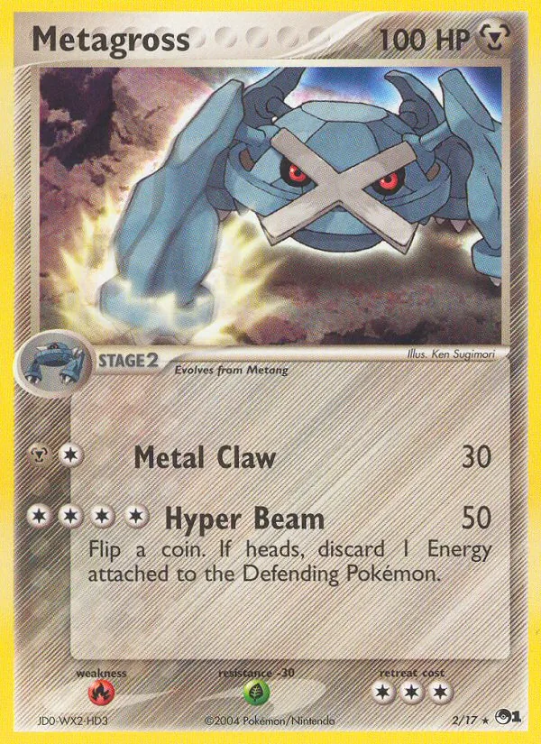 Metagross card from POP Series 1, number 2/17