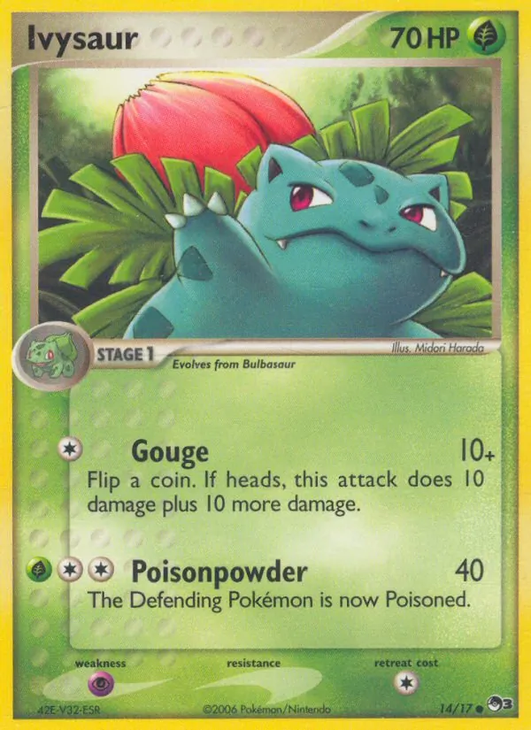 Ivysaur card from POP Series 3, number 14/17