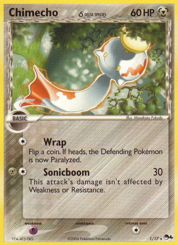 Chimecho δ card from POP Series 4, number 1/17