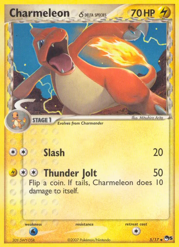 Charmeleon δ card from POP Series 5, number 5/17