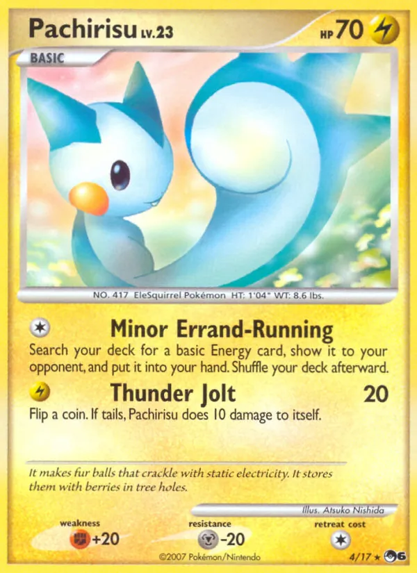 Kaart Pachirisu uit POP Series 6, nummer 4/17