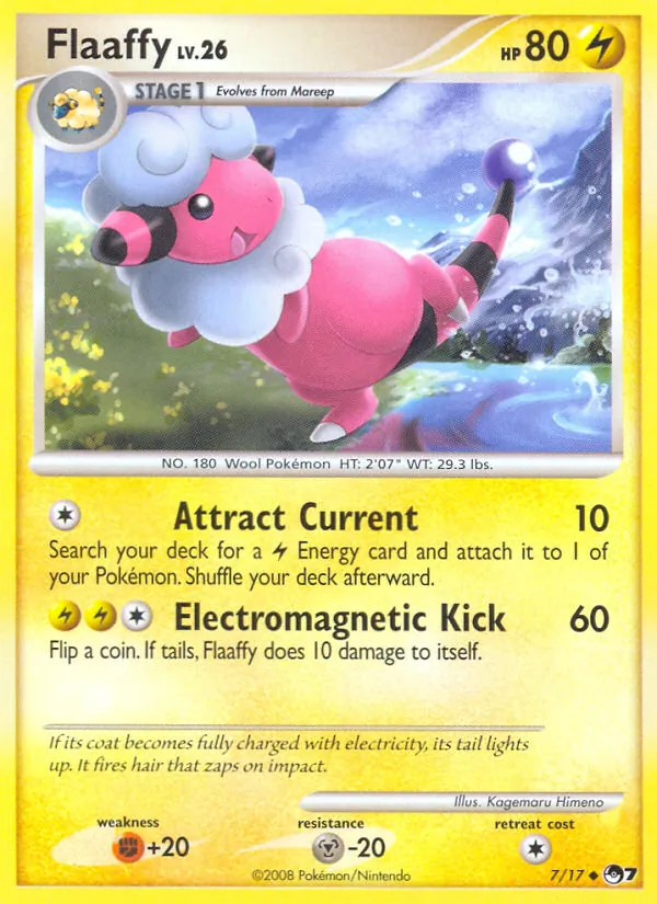 Flaaffy card from POP Series 7, number 7/17