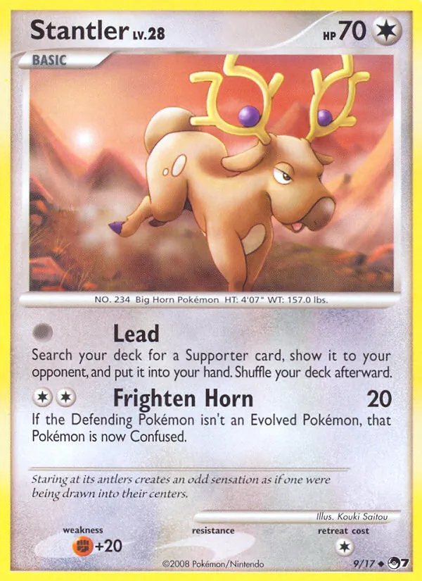 Stantler card from POP Series 7, number 9/17