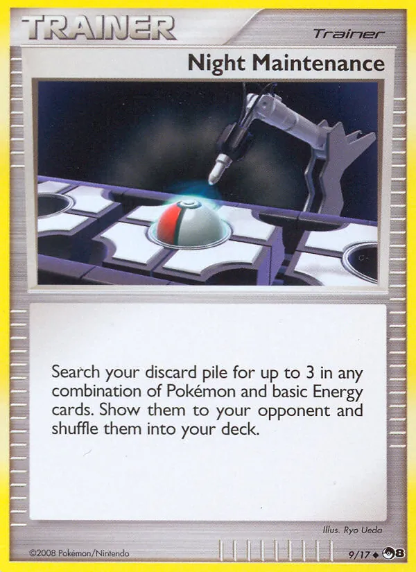 Night Maintenance card from POP Series 8, number 9/17