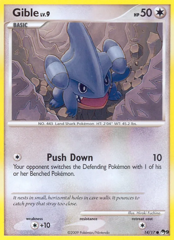 Gible card from POP Series 9, number 14/17