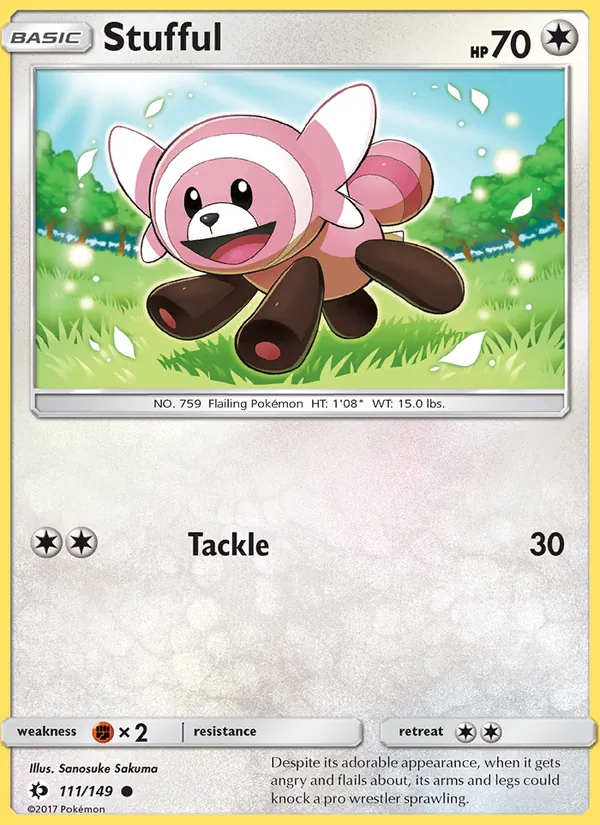 Kaart Stufful uit Sun & Moon, nummer 111/149