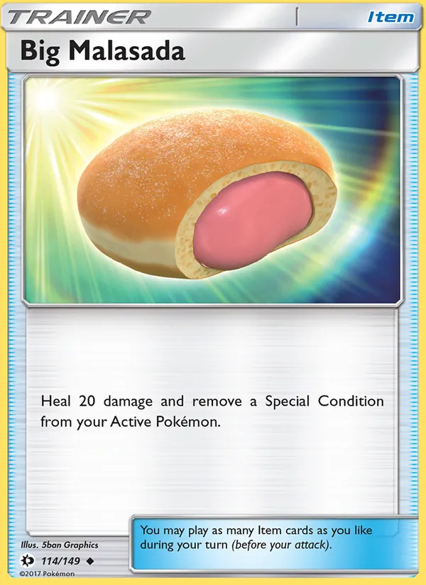 Kaart Big Malasada uit Sun & Moon, nummer 114/149