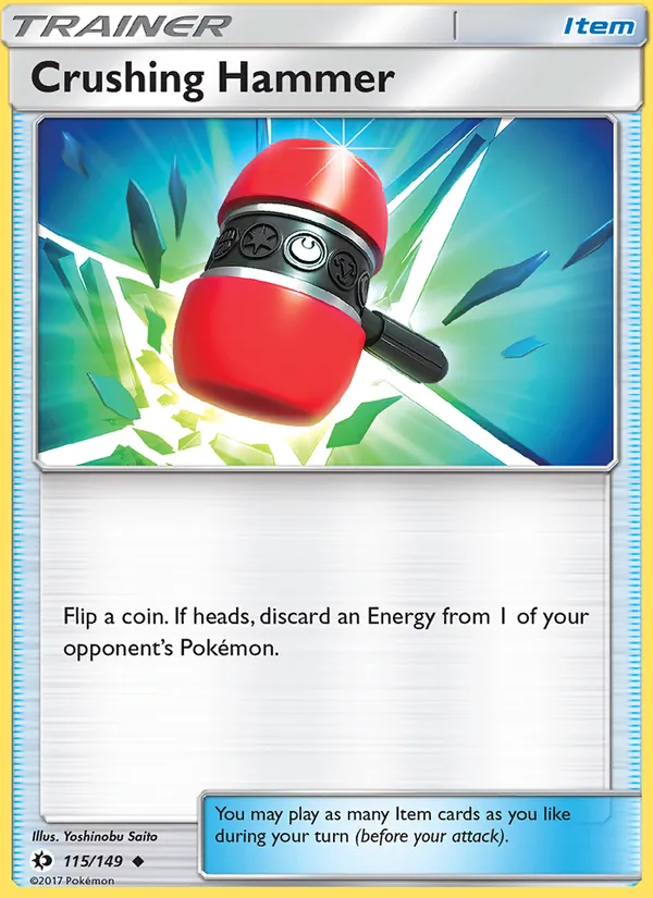 Kaart Crushing Hammer uit Sun & Moon, nummer 115/149