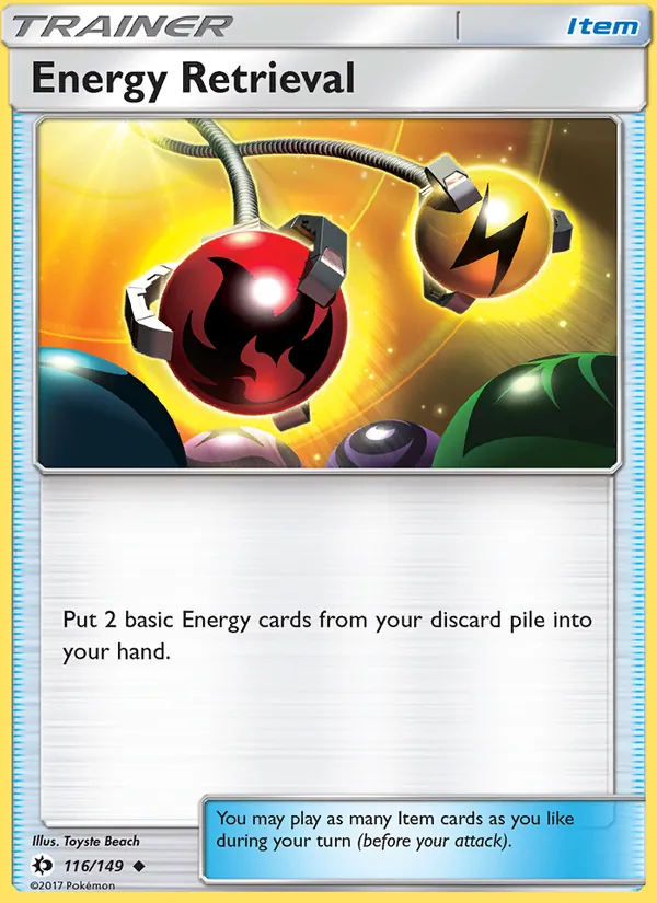 Kaart Energy Retrieval uit Sun & Moon, nummer 116/149