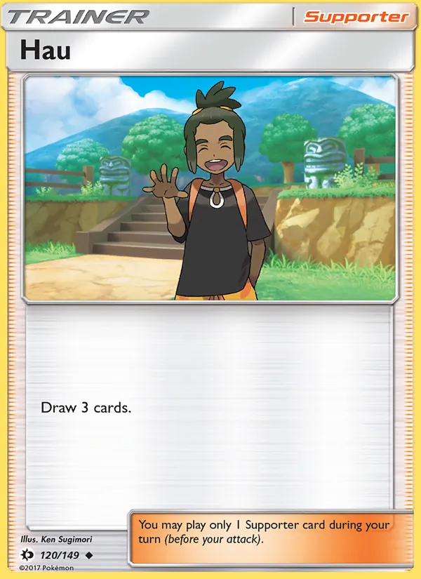 Kaart Hau uit Sun & Moon, nummer 120/149