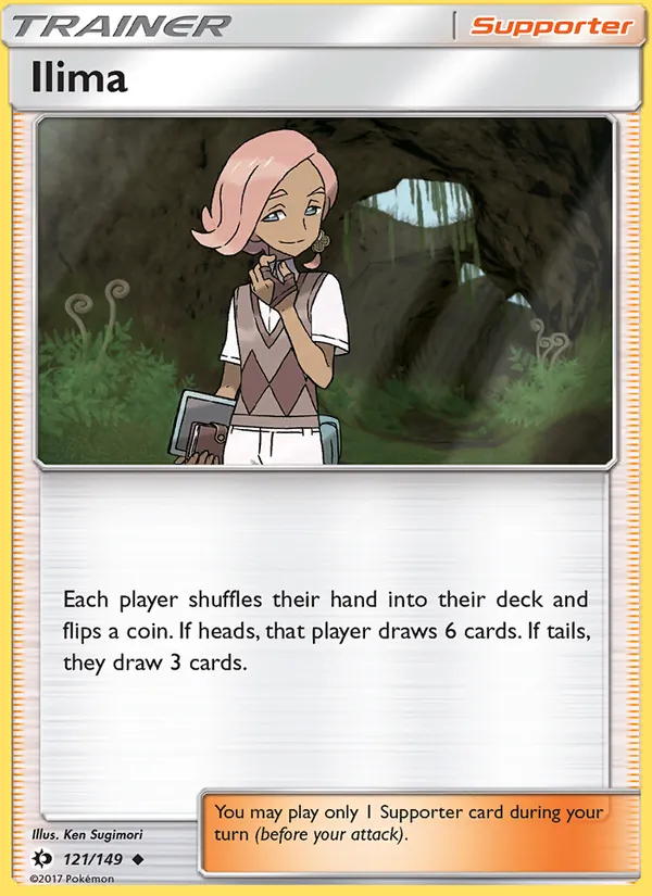 Kartu Ilima dari Sun & Moon, nomor 121/149