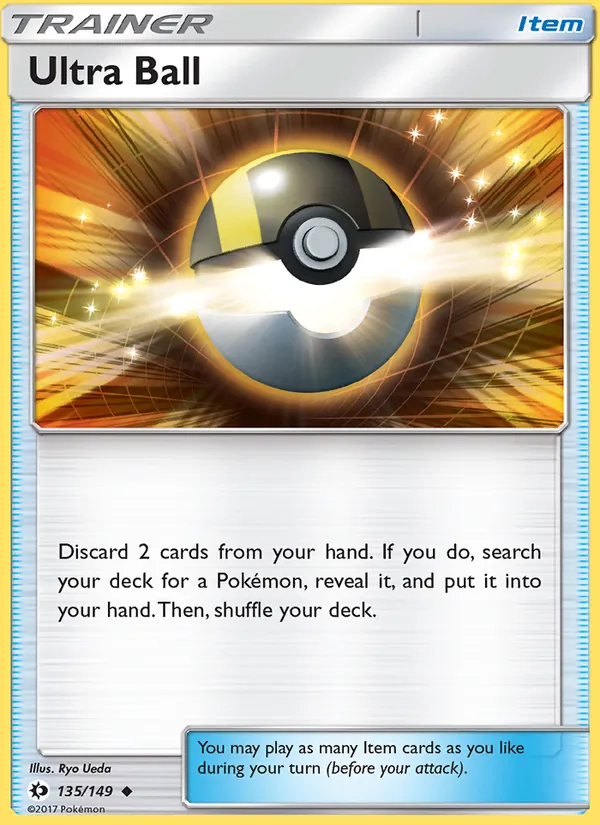 Kartu Ultra Ball dari Sun & Moon, nomor 135/149