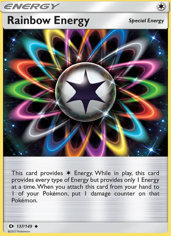 Kaart Rainbow Energy uit Sun & Moon, nummer 137/149