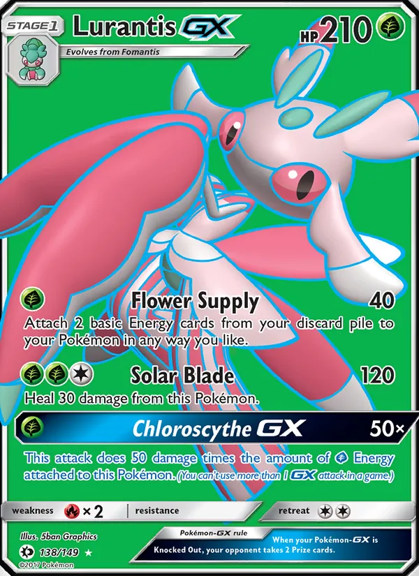 Kaart Lurantis GX uit Sun & Moon, nummer 138/149