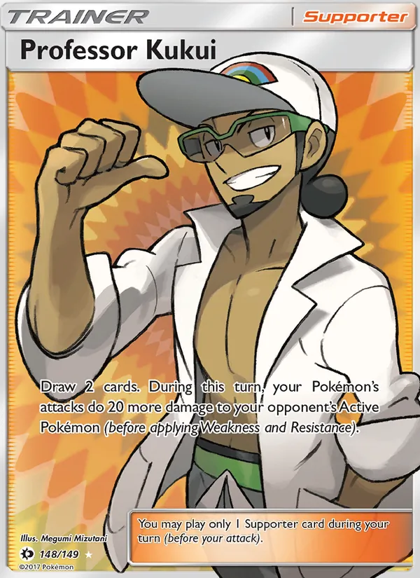 Professor Kukui card from Sun & Moon, number 148/149