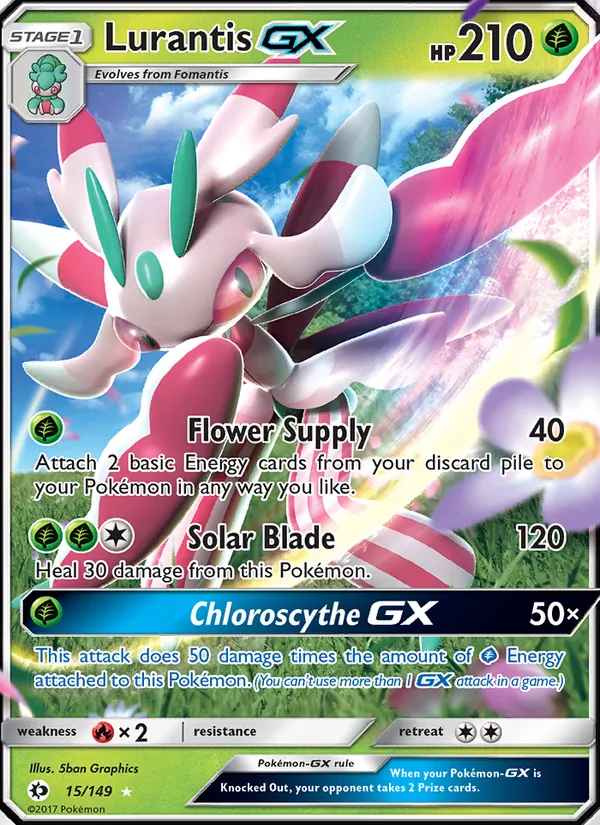 Kaart Lurantis GX uit Sun & Moon, nummer 15/149