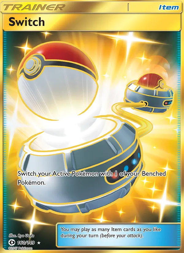 Switch card from Sun & Moon, number 160/149
