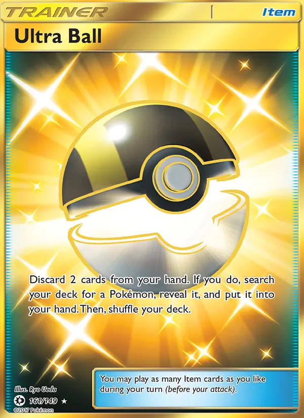 Ultra Ball card from Sun & Moon, number 161/149