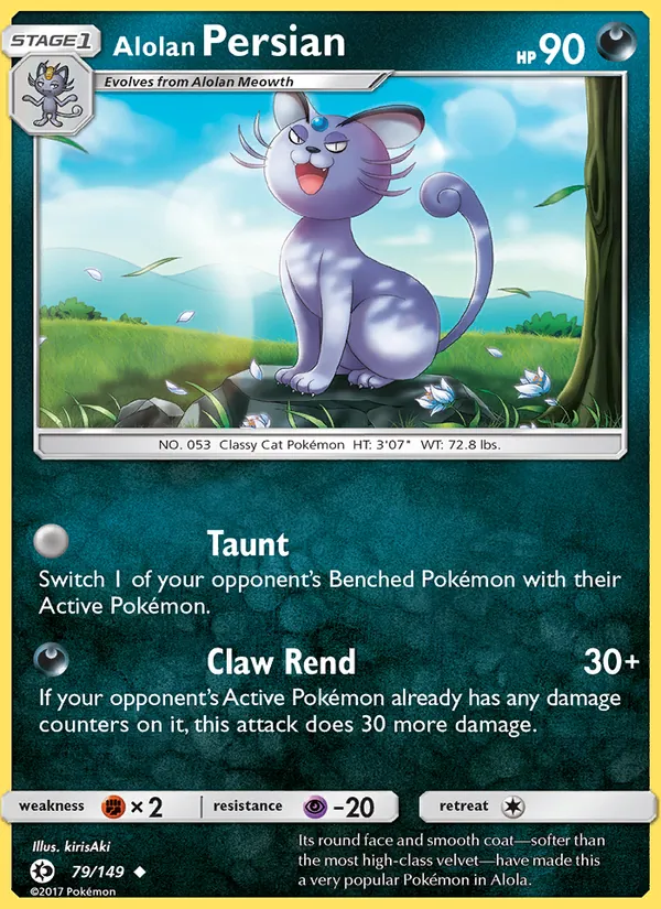Kartu Alolan Persian dari Sun & Moon, nomor 79/149
