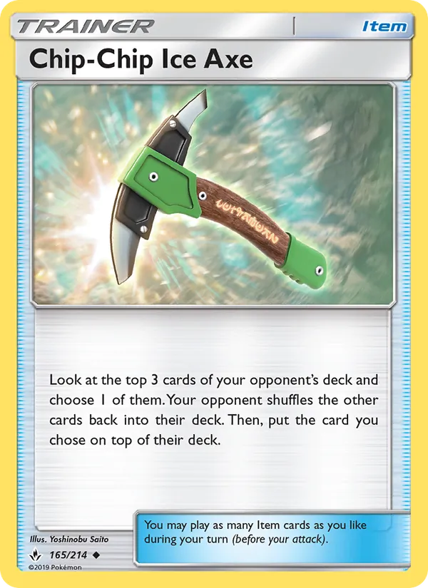 Kartu Chip-Chip Ice Axe dari Unbroken Bonds, nomor 165/214