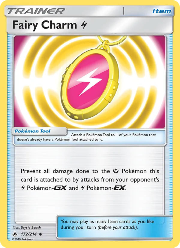 Kartu Fairy Charm Lightning dari Unbroken Bonds, nomor 172/214