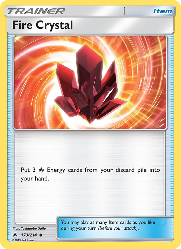 Kaart Fire Crystal uit Unbroken Bonds, nummer 173/214