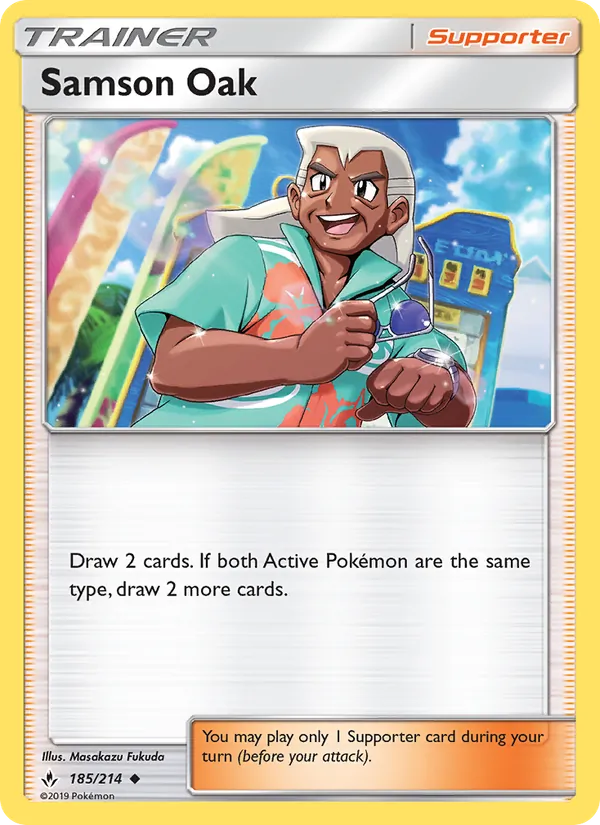 Kartu Samson Oak dari Unbroken Bonds, nomor 185/214