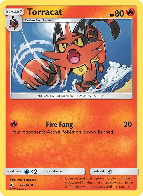 Kaart Torracat uit Unbroken Bonds, nummer 28/214