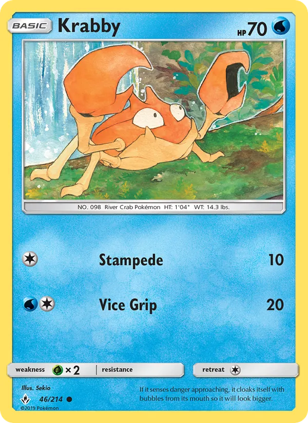 Kartu Krabby dari Unbroken Bonds, nomor 46/214