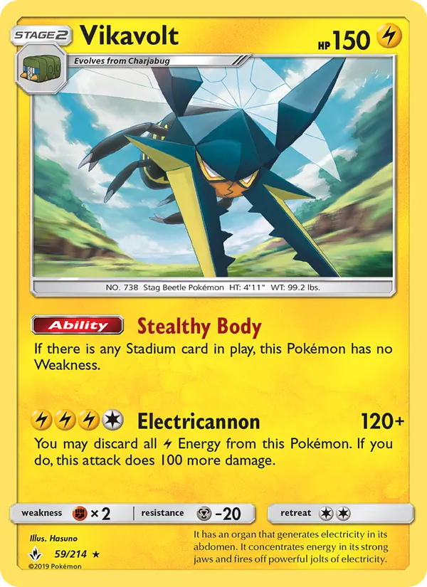 Vikavolt card from Unbroken Bonds, number 59/214