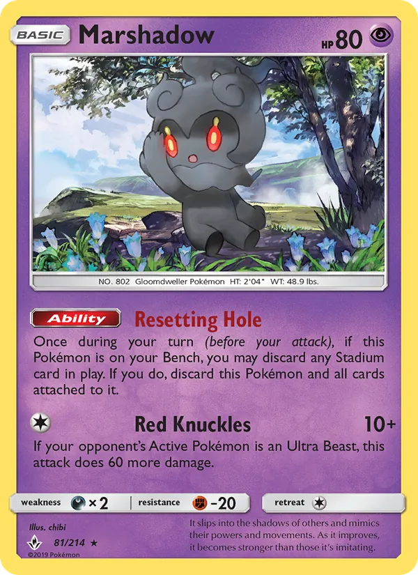 Kaart Marshadow uit Unbroken Bonds, nummer 81/214