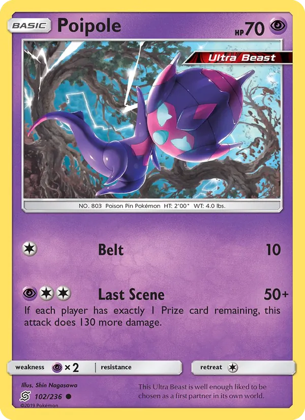 Poipole card from Unified Minds, number 102/236
