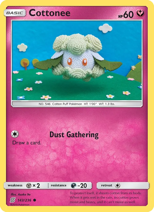 Cottonee card from Unified Minds, number 143/236