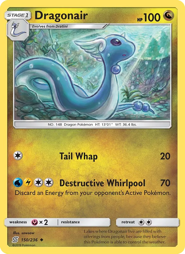 Dragonair card from Unified Minds, number 150/236