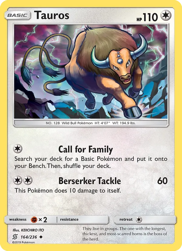 Tauros card from Unified Minds, number 164/236