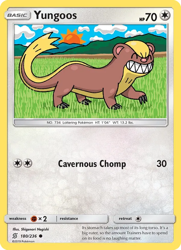 Yungoos card from Unified Minds, number 180/236