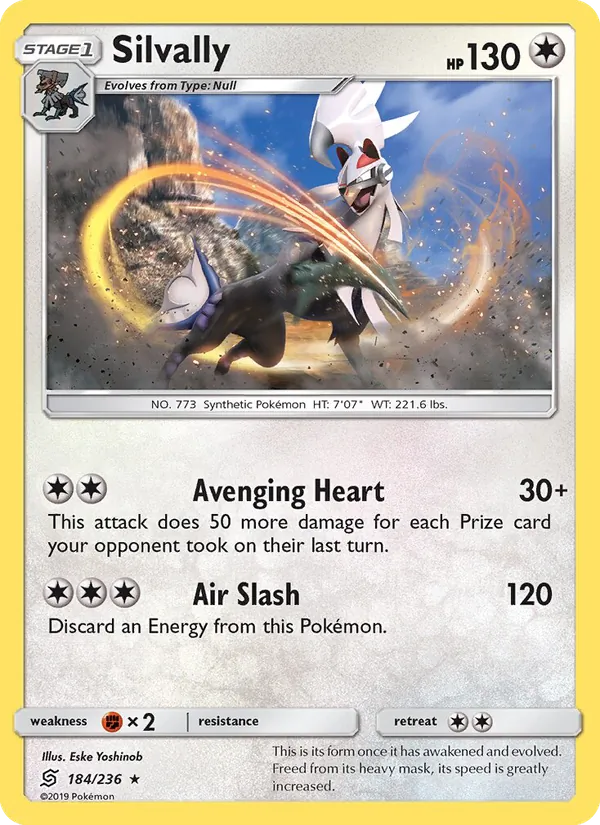 Silvally card from Unified Minds, number 184/236